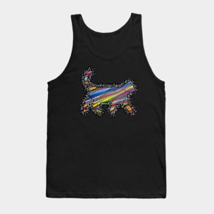 Colorful cat Tank Top